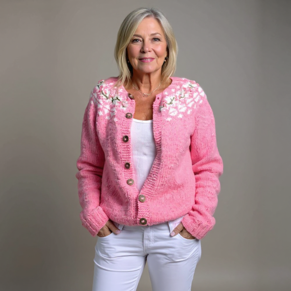 Vivian | Vintage islandsk ullcardigan