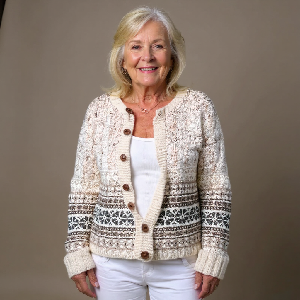 Amira | Vintage Islandsk Ullcardigan