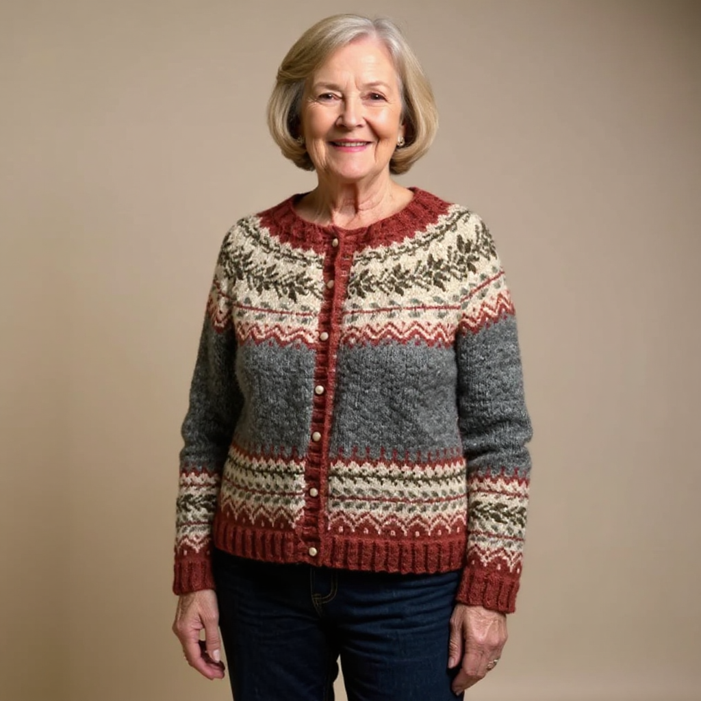 Atasha | Vintage islandsk ull cardigan