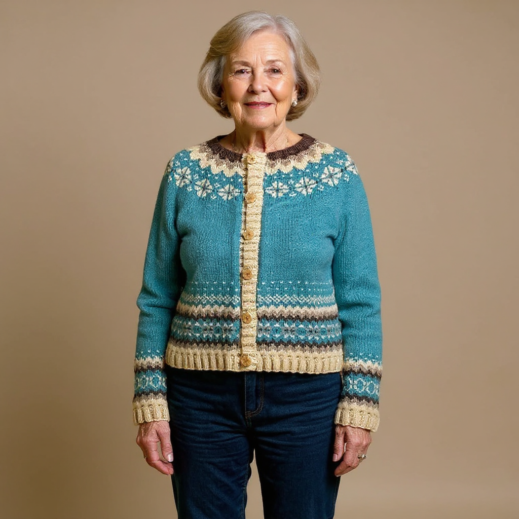 Allaira | Vintage Islandsk Ull Cardigan
