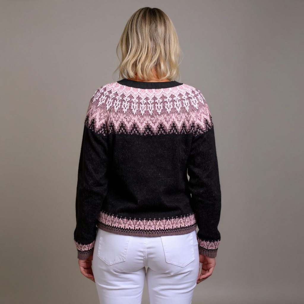 Lydia | Vintage islandsk ull cardigan