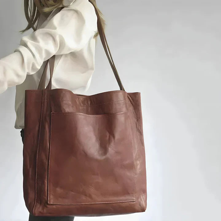 Elysia - Klassisk Lær Tote